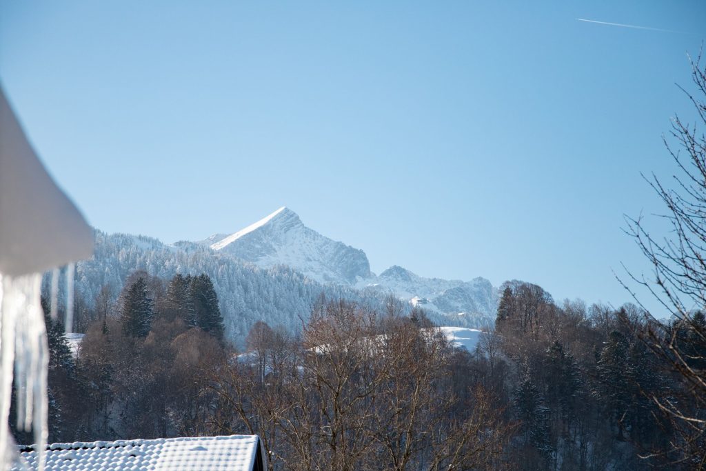 Alpen im Winter in Garmisch-Partenkirchen