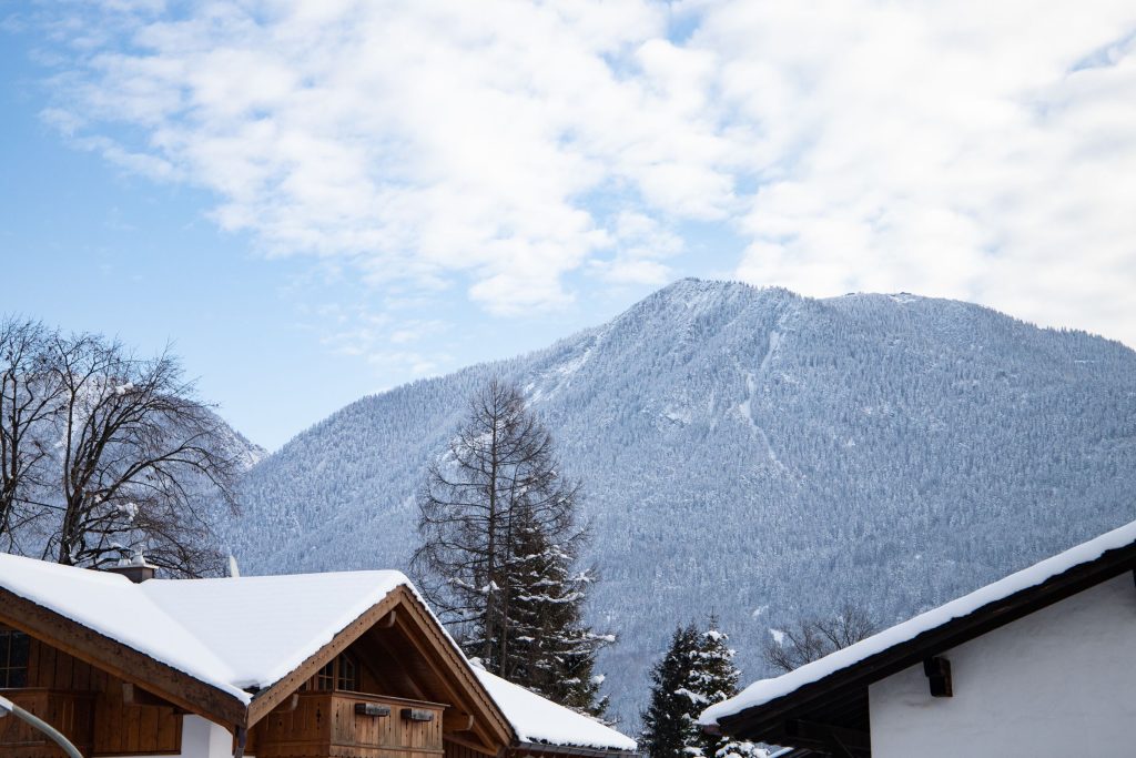 Aussicht auf die Alpen in Ferienwohnung in Garmisch-Partenkirchen