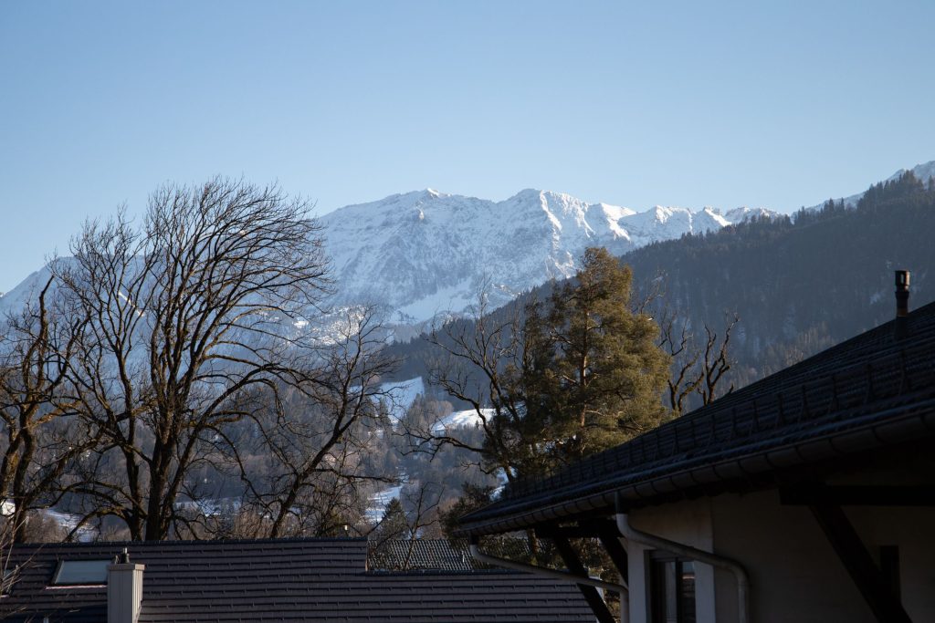 Berge in Ferienwohnung in Garmisch-Partenkirchen