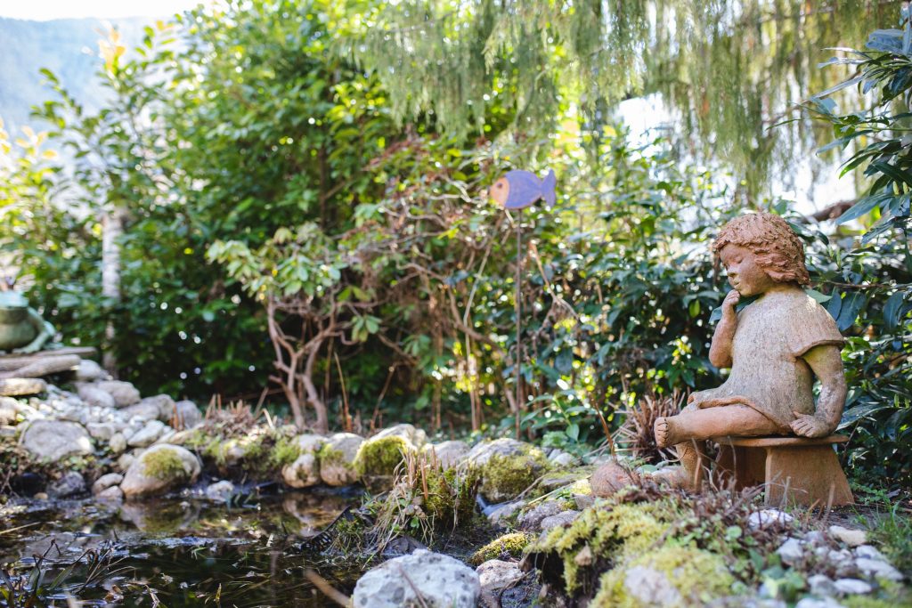 Garten in Ferienwohnung in Garmisch-Partenkirchen