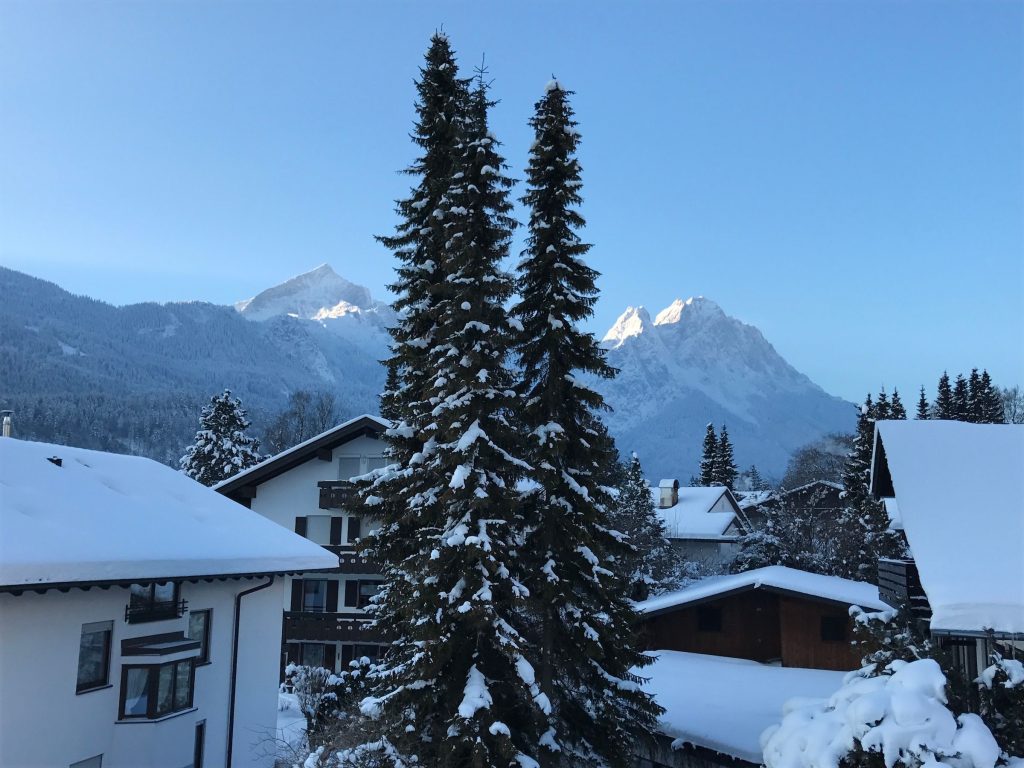 Berglandschaft in Ferienwohnung in Garmisch-Partenkirchen