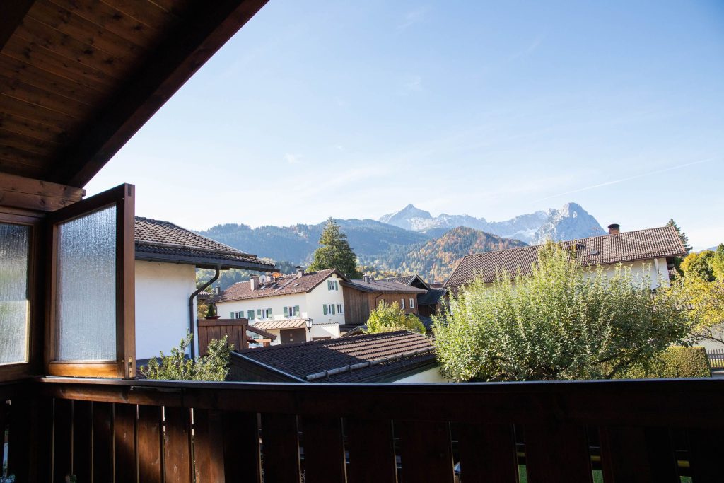 Balkon in Ferienwohnung in Garmisch-Partenkirchen