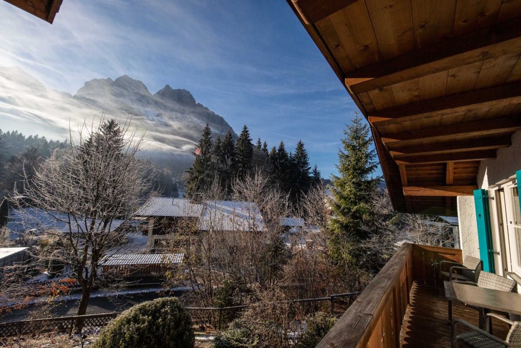 Balkon in Ferienwohnung in Garmisch-Partenkirchen