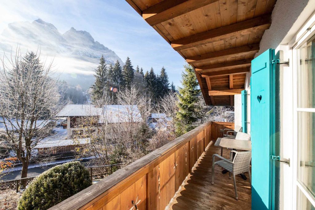 Balkon in Ferienwohnung in Garmisch-Partenkirchen