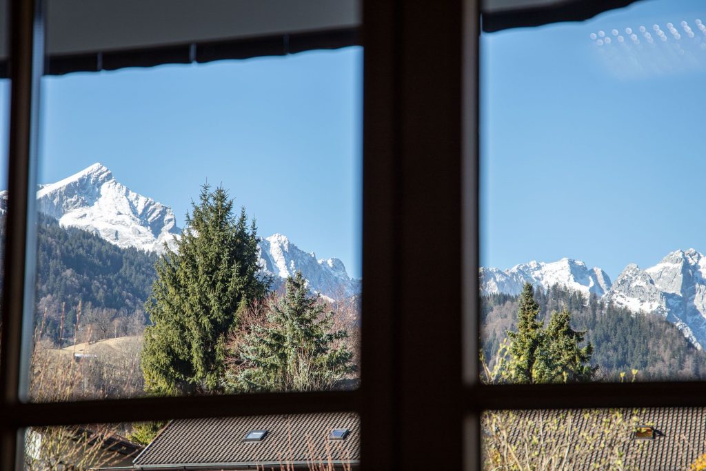 Berge in Ferienwohnung in Garmisch-Partenkirchen