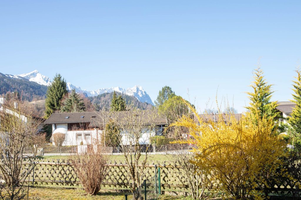 Berge in Ferienwohnung in Garmisch-Partenkirchen