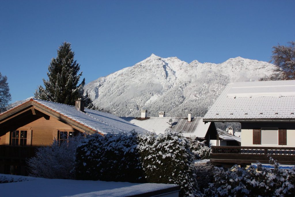 Berge in Ferienwohnung in Garmisch-Partenkirchen