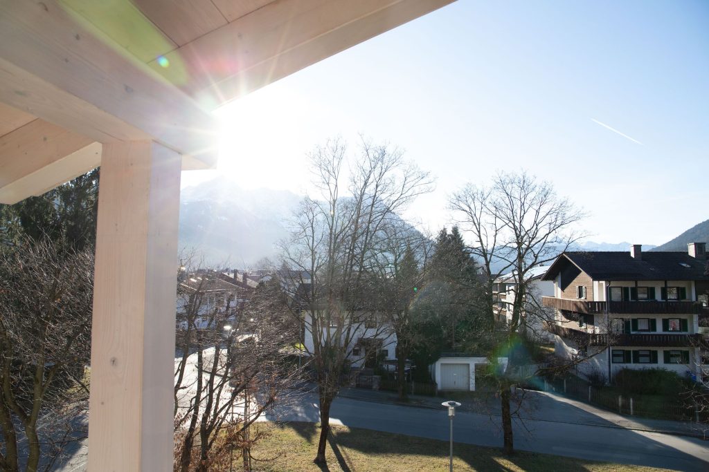 Ausblick in Ferienwohnung in Garmisch-Partenkirchen