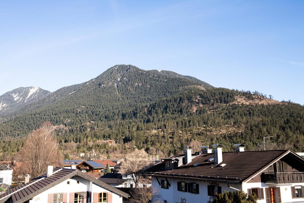 Berge in Ferienwohnung in Garmisch-Partenkirchen