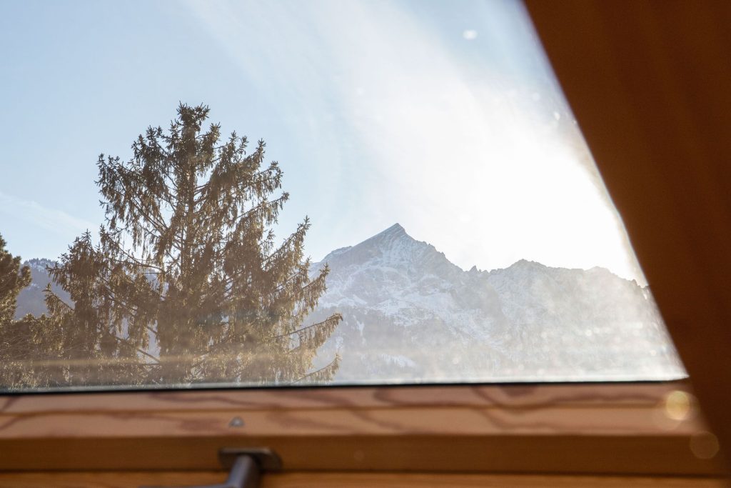 Fenster Ausblick in Ferienwohnung in Garmisch-Partenkirchen