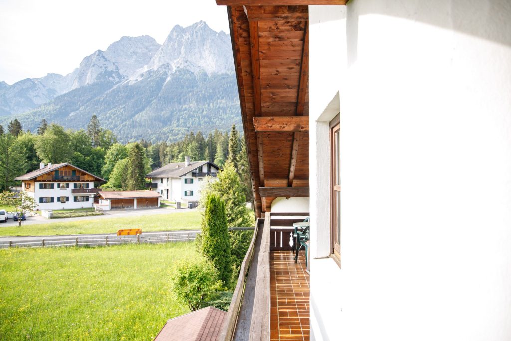 Balkon in Ferienwohnung in Garmisch-Partenkirchen