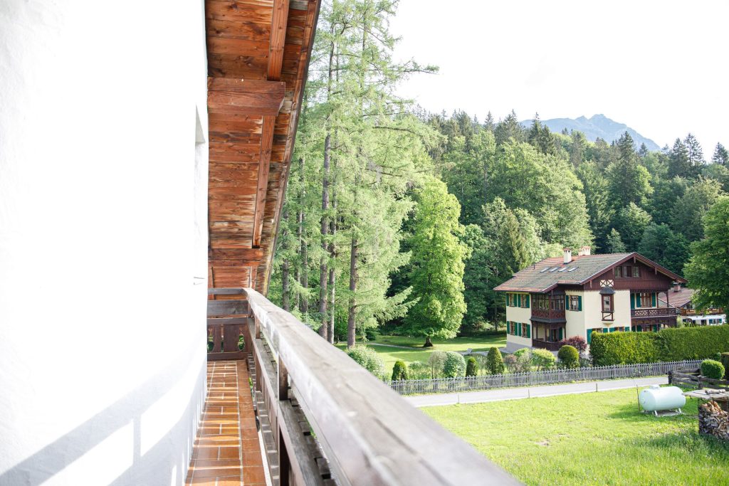 Balkon in Ferienwohnung in Garmisch-Partenkirchen