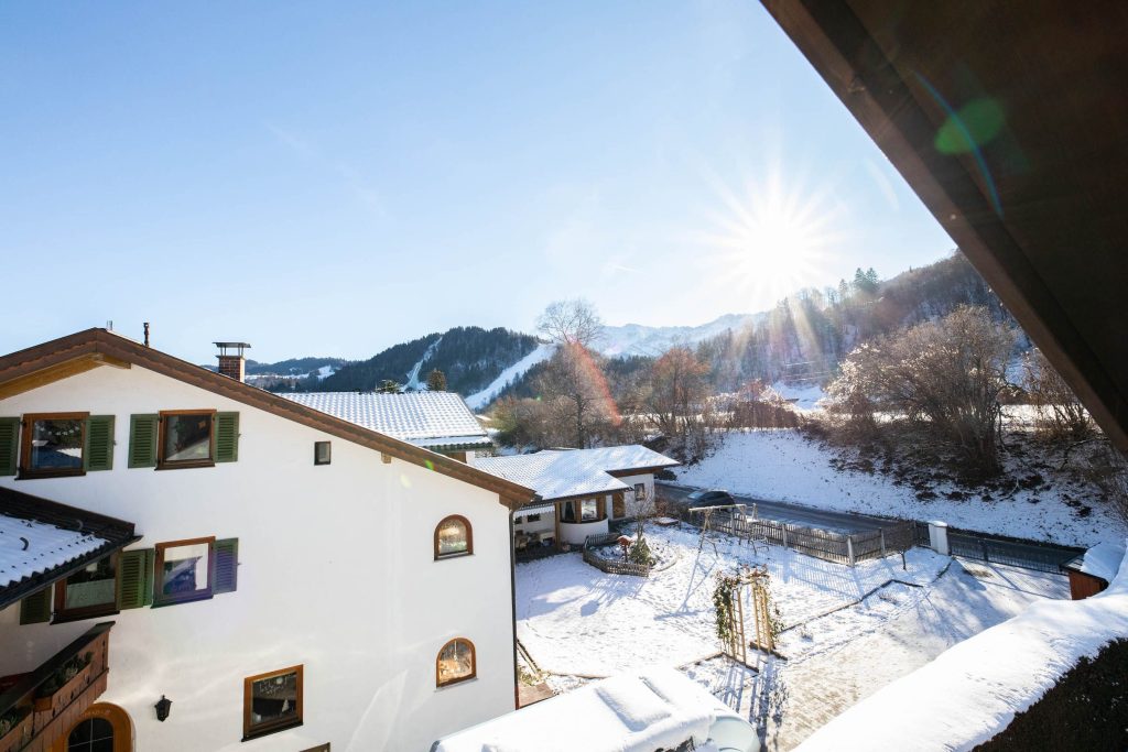 Ausblick von Ferienwohnung in Garmisch-Partenkirchen