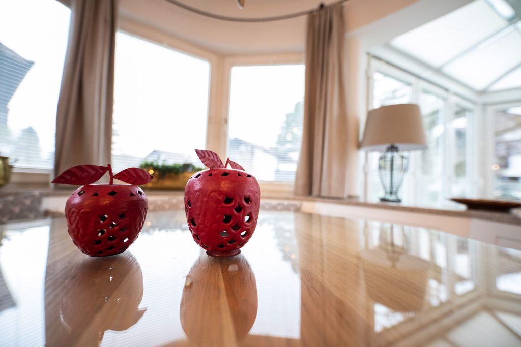 Äpfel als Dekoration in Ferienwohnung in Garmisch-Partenkirchen