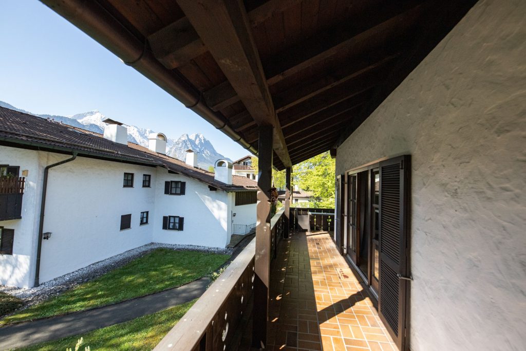 Balkon in Ferienwohnung in Garmisch-Partenkirchen