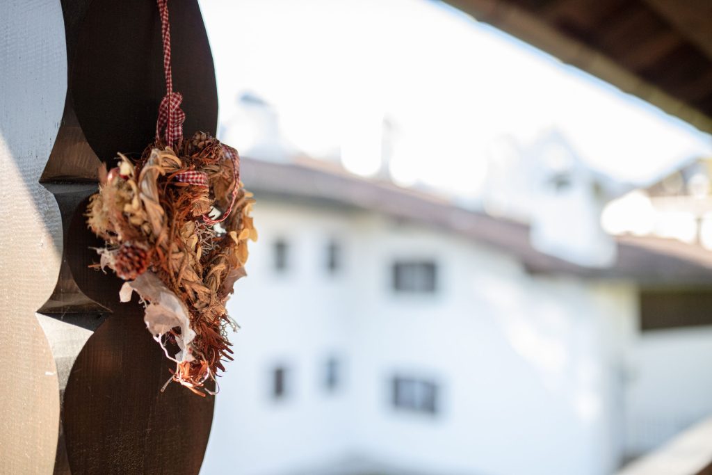 Herzdekoration in Ferienwohnung in Garmisch-Partenkirchen