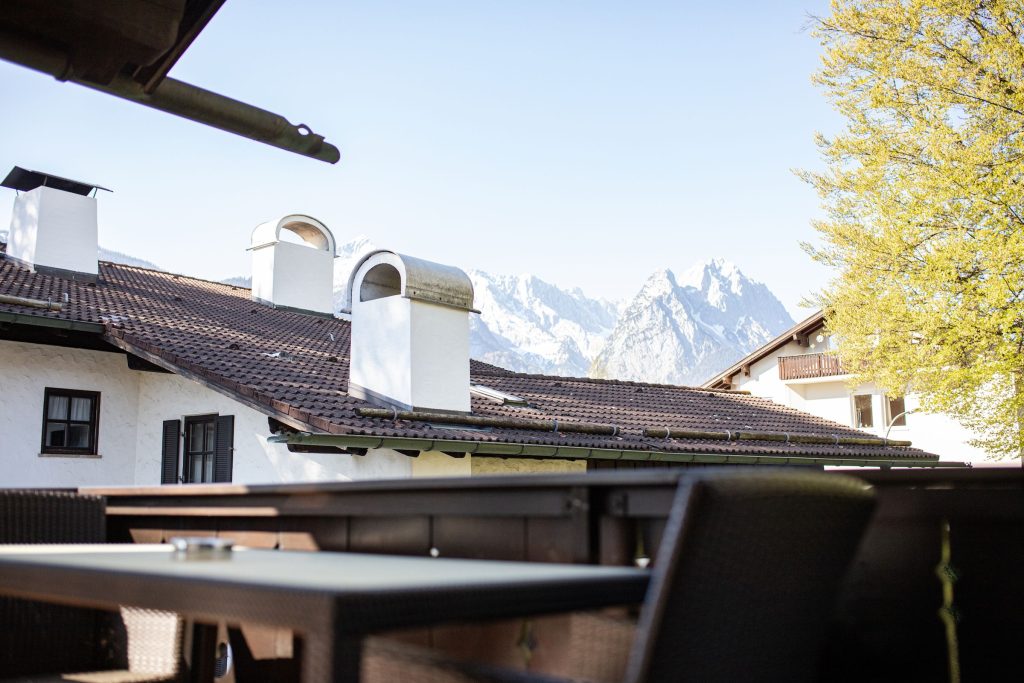 Berge in Ferienwohnung in Garmisch-Partenkirchen