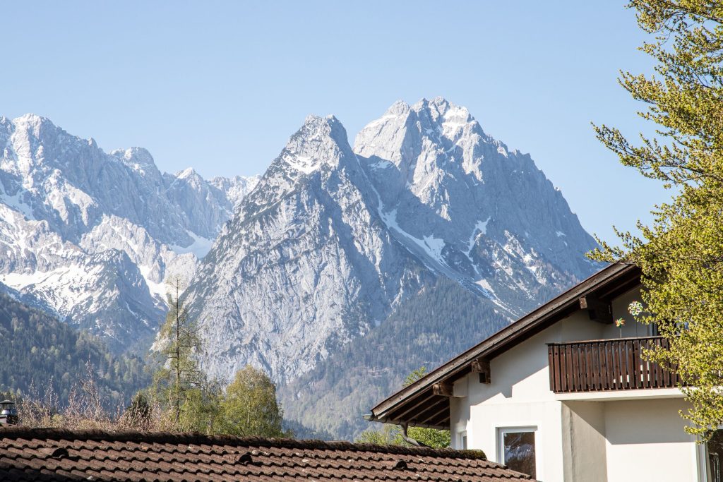 Berge in Ferienwohnung in Garmisch-Partenkirchen