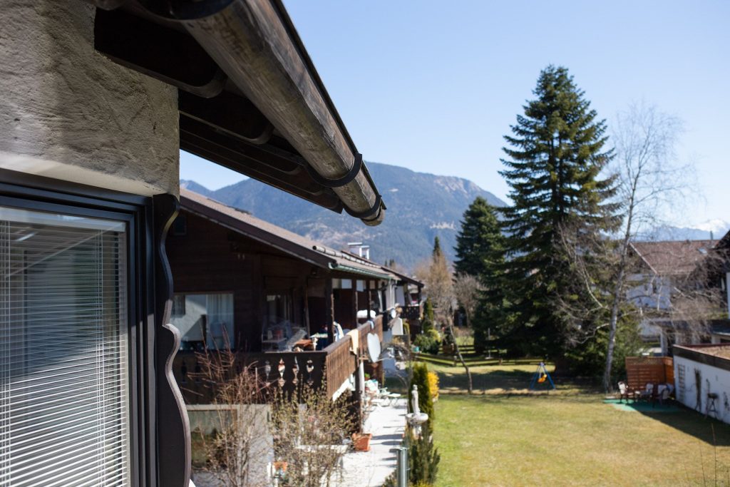 Aussicht in Ferienwohnung in Garmisch-Partenkirchen