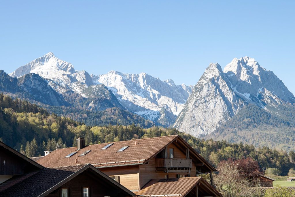 Berge in Ferienwohnung in Garmisch-Partenkirchen