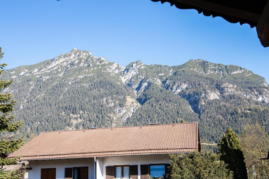 Berge in Ferienwohnung in Garmisch-Partenkirchen