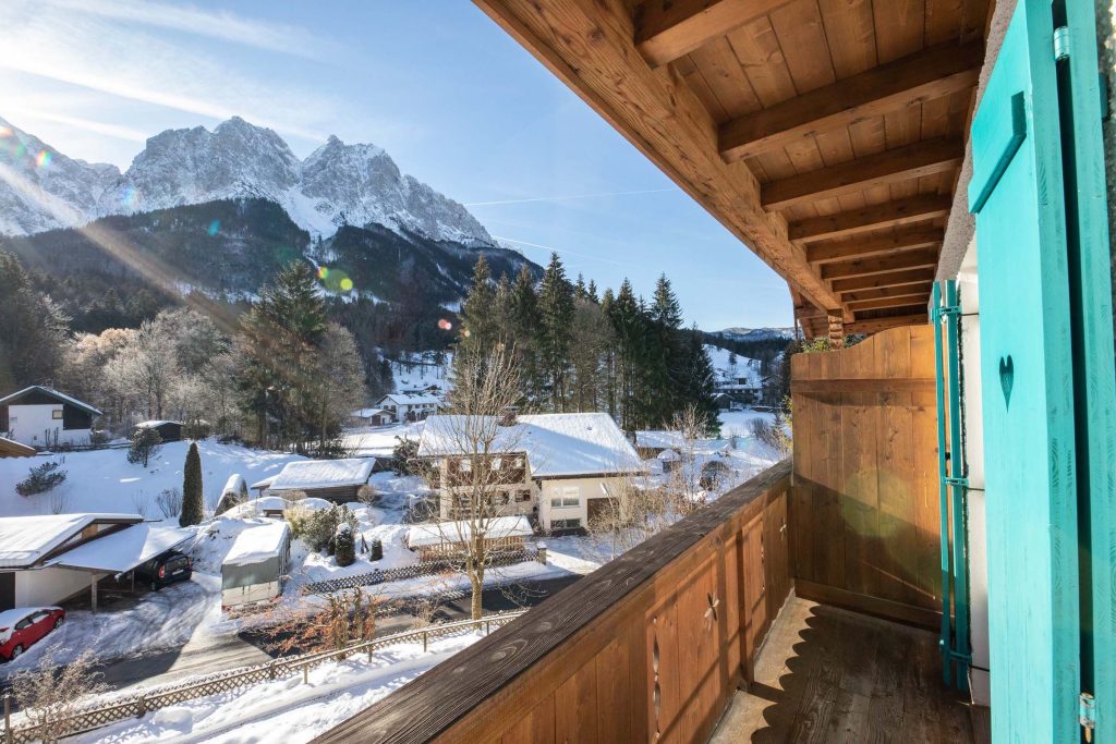 Balkon in Ferienwohnung in Garmisch-Partenkirchen