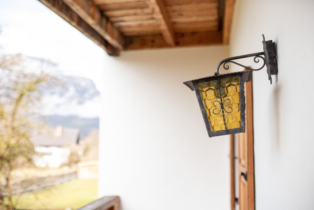 Außenbeleuchtung vom Balkon in Ferienwohnung in Garmisch-Partenkirchen