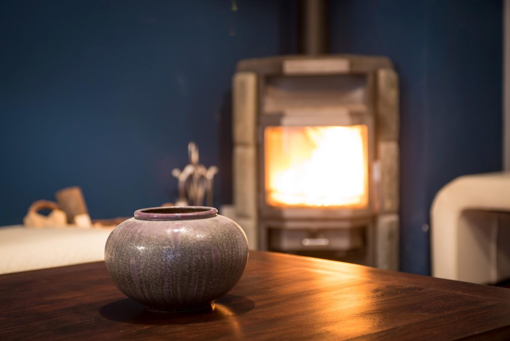 Kamin in Ferienwohnung in Garmisch-Partenkirchen