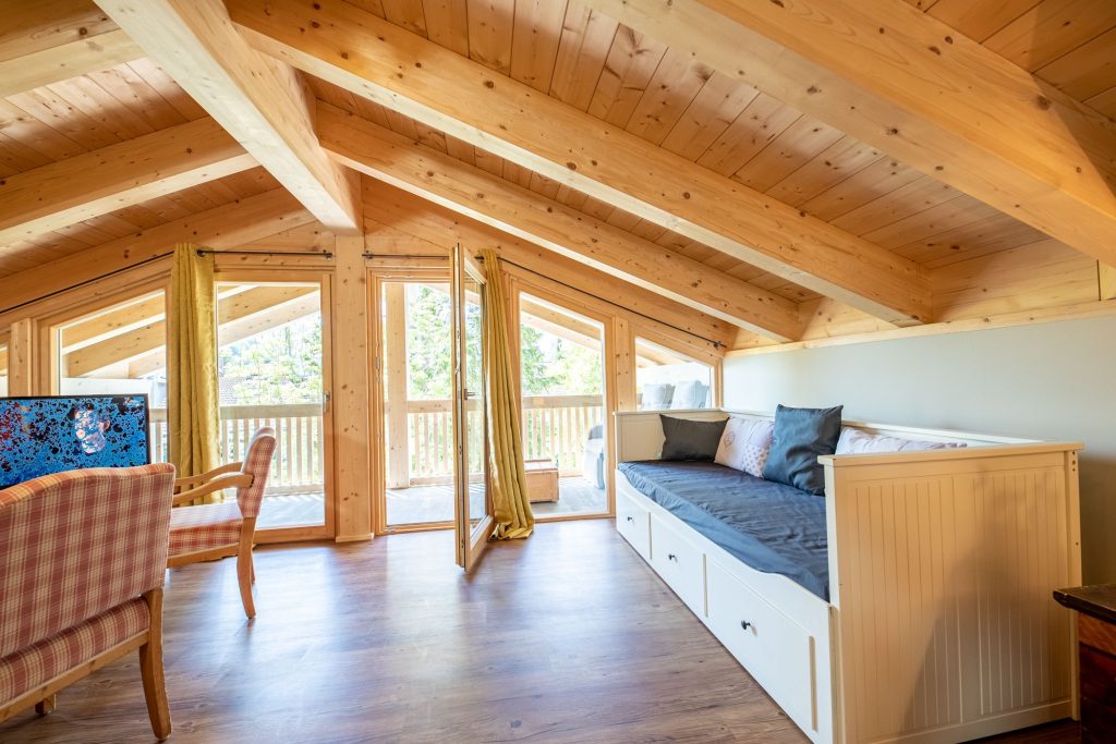 Ausblick zum Balkon in Ferienwohnung in Garmisch-Partenkirchen