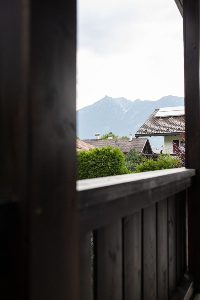 Balkon Aussicht in Ferienwohnung in Garmisch-Partenkirchen