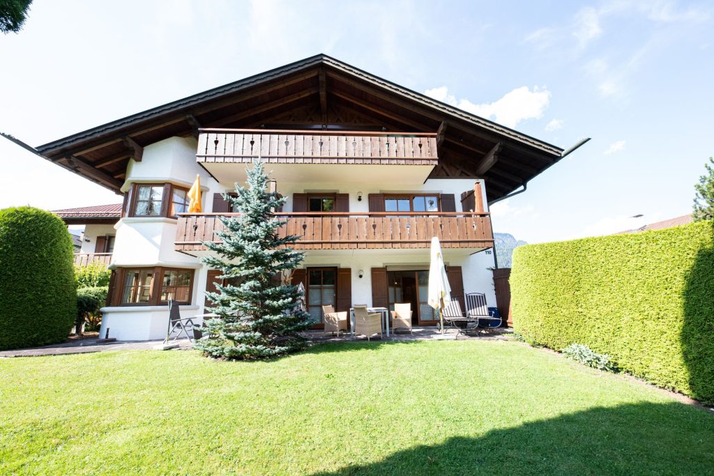 Außenansicht auf die Ferienwohnung in Garmisch-Partenkirchen