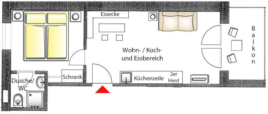 Grundriss in Ferienwohnung in Garmisch-Partenkirchen