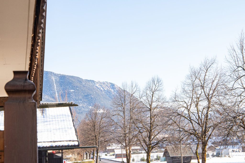 Winterlandschaft in Ferienwohnung in Garmisch-Partenkirchen