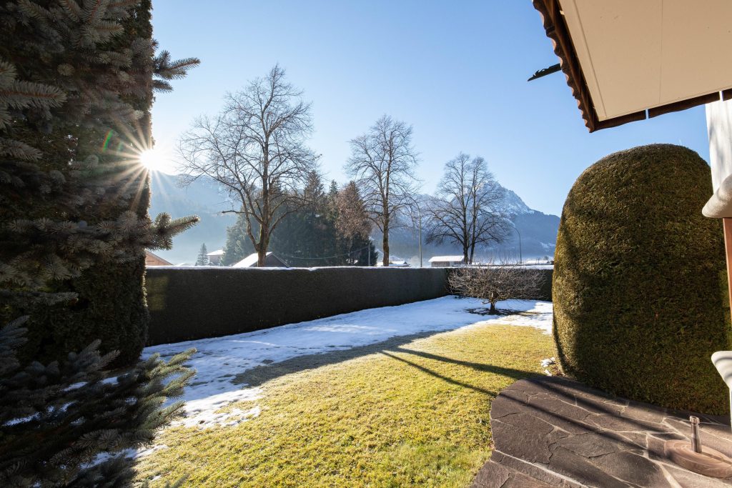 Ausblick in Ferienwohnung in Garmisch-Partenkirchen