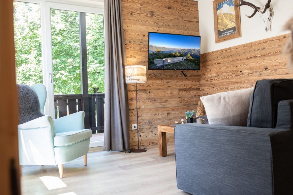 Fernseher in Ferienwohnung in Garmisch-Partenkirchen