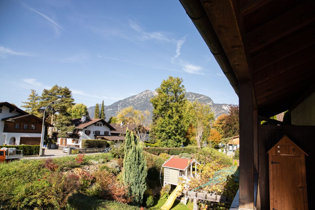 blick auf die Alpen in Ferienwohnung in Garmisch-Partenkirchen