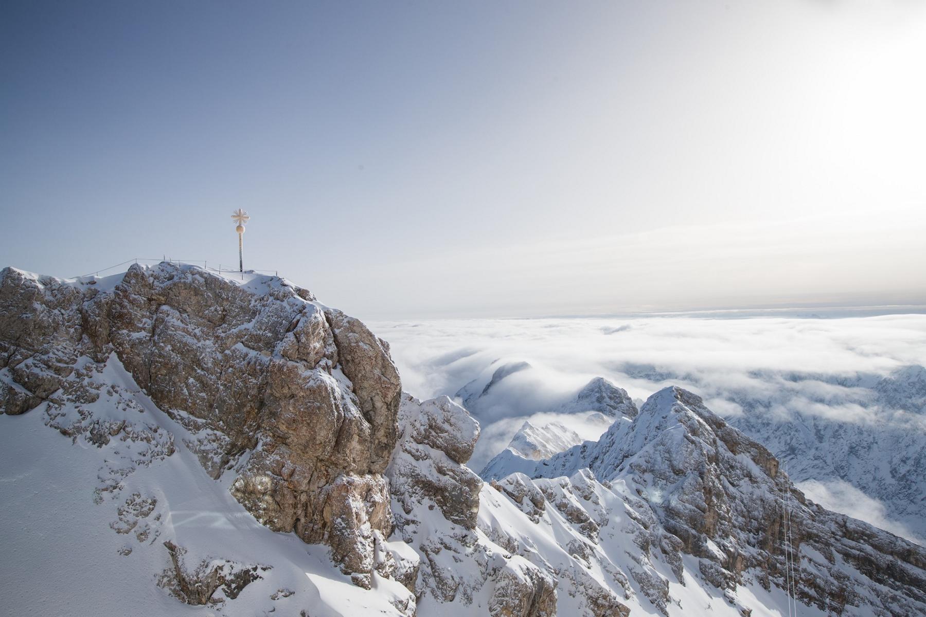 Der Gipfel der Zugspitze