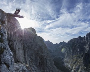 Aussichtsstege in den Bergen von Garmisch-Partenkirchen